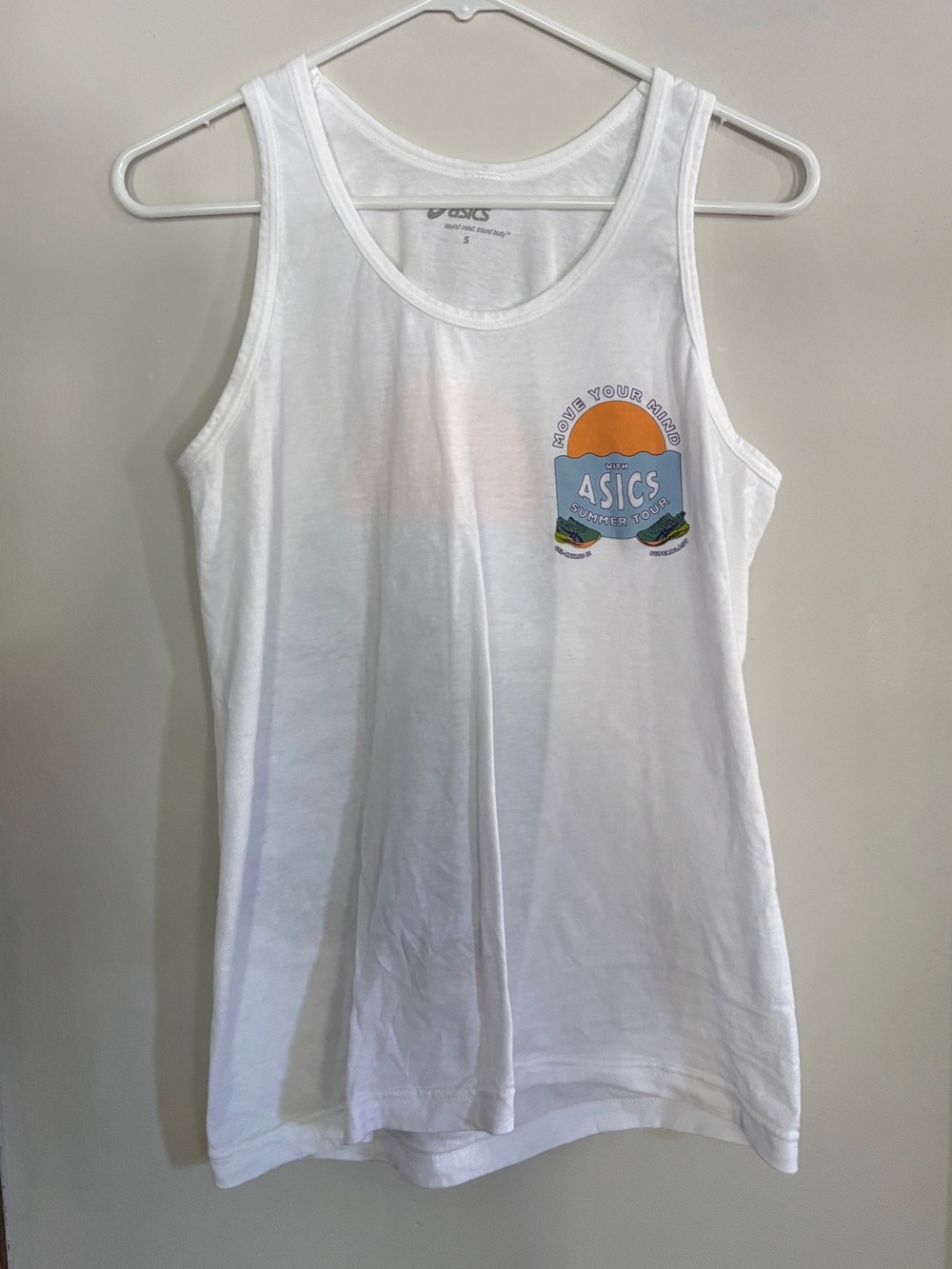 ASICS Summer Tour Cotton Tank Top Mens Small